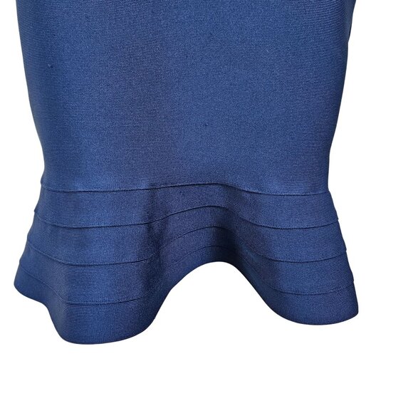 Womens Size XS Bandage Midi Halter Dress Ruffle Hem Zipper Closure Stretch Party - Picture 10 of 12